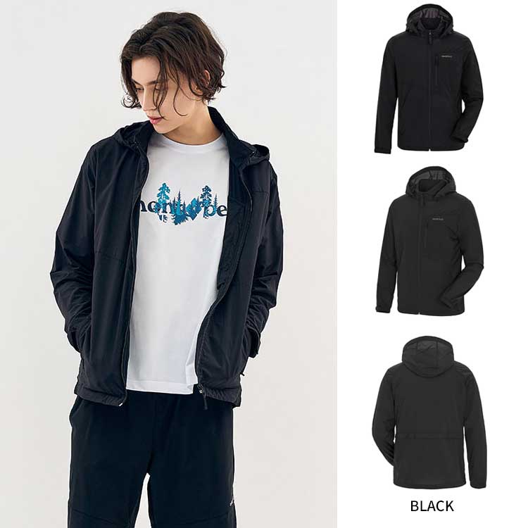 mont bell モンベル メンズ テックL 斜め ウインドジャケット ウィンドブレーカー ジャケット 韓国ファッション ベーシック デイリールック