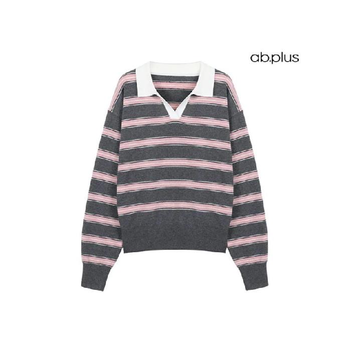韓国で注目されているブランド ab.plus [韓国で注目されているブランド ab.plus/新商品] ストライプラ..
