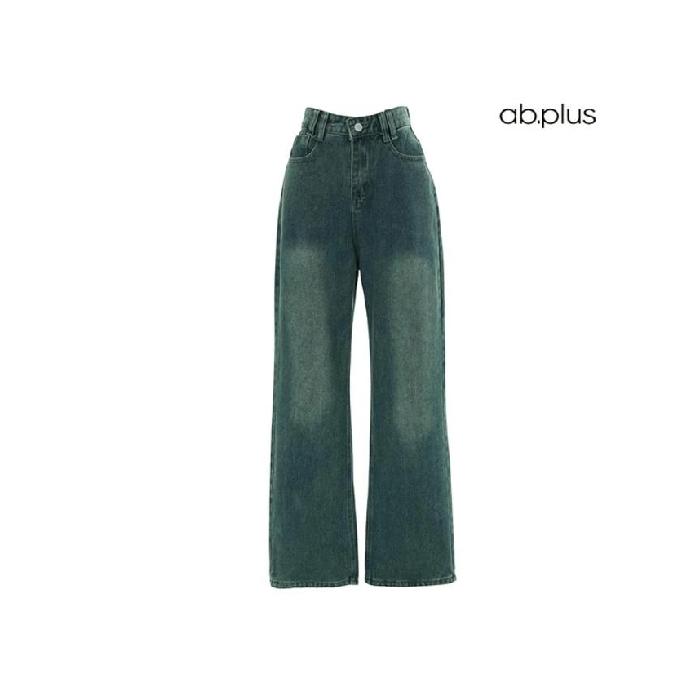 韓国で注目されているブランド ab.plus [韓国で注目されているブランド ab.plus]コットン デニム ワン..