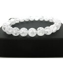 ★クラック水晶ブレスレット【高級8mm珠】 (爆裂水晶、クラッシュクリスタル、Crack Crystal) パワーストーン ブレスレット 天然石 ブレスレット