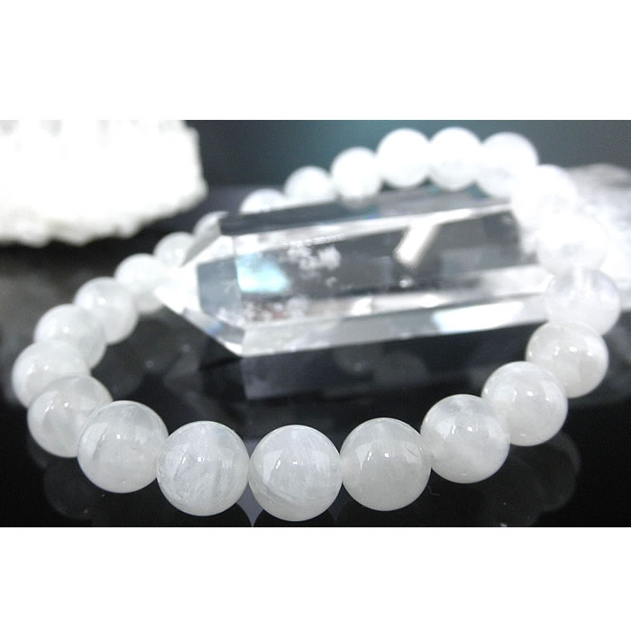★ムーンストーンブレスレット【高級8mm珠】※LLサイズ：内径約19〜20cm選択可能 （Moonstone、月長石、ホワイトラブラドライト） パワーストーン 天然石 ブレスレット 幸運祈願 未来予知祈願 恋愛運祈願 結婚運祈願 癒し祈願 悩み解消祈願