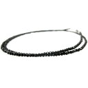 ★ブラックスピネルネックレス※全長:約40cm ※着脱簡単なニューホックタイプ (Black Spinel、尖晶石) パワーストーン ネックレス 天然石 ネック...