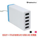 5 USB ポート イルミネーション AC チャージャー【u...