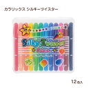 ヤマト カラリックス シルキーツイスター 12色セット CLST-12 水性クレヨン パステル 水彩画 蛍光色 バッグ型ケース なめらか 鮮やか発色 くりだし式...