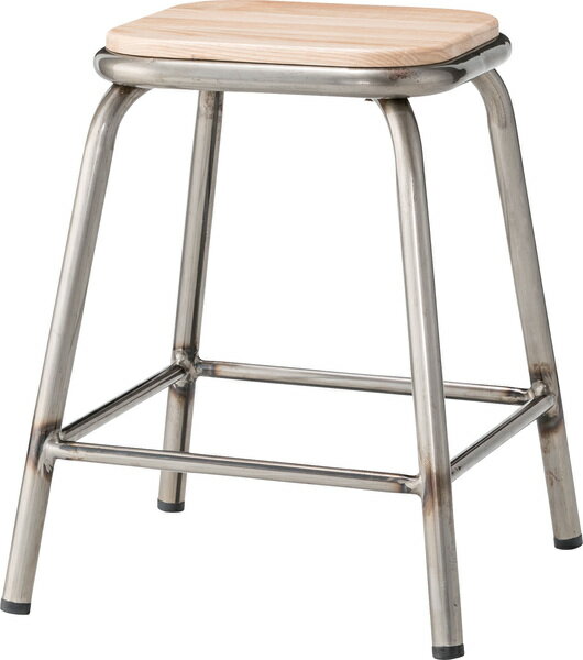 スツール PC-66 チェア 椅子 スチール 軽量 カラフル かわいい ポップ 天然木 玄関 リビング ブラック シルバー リビング ダイニング 作業場 カフェ ショップ バー 店舗 インテリア ラウンジ ロビー ホテル 法人 [2]