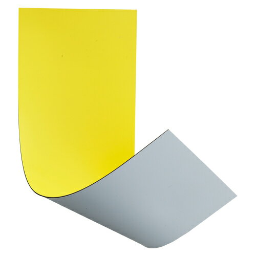 べロス　マグタッチシート両面カラーカット　黄／白　MN-3010W　マグネットシート