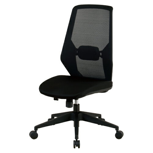 オフィスチェア　メッシュ張り　ブラック