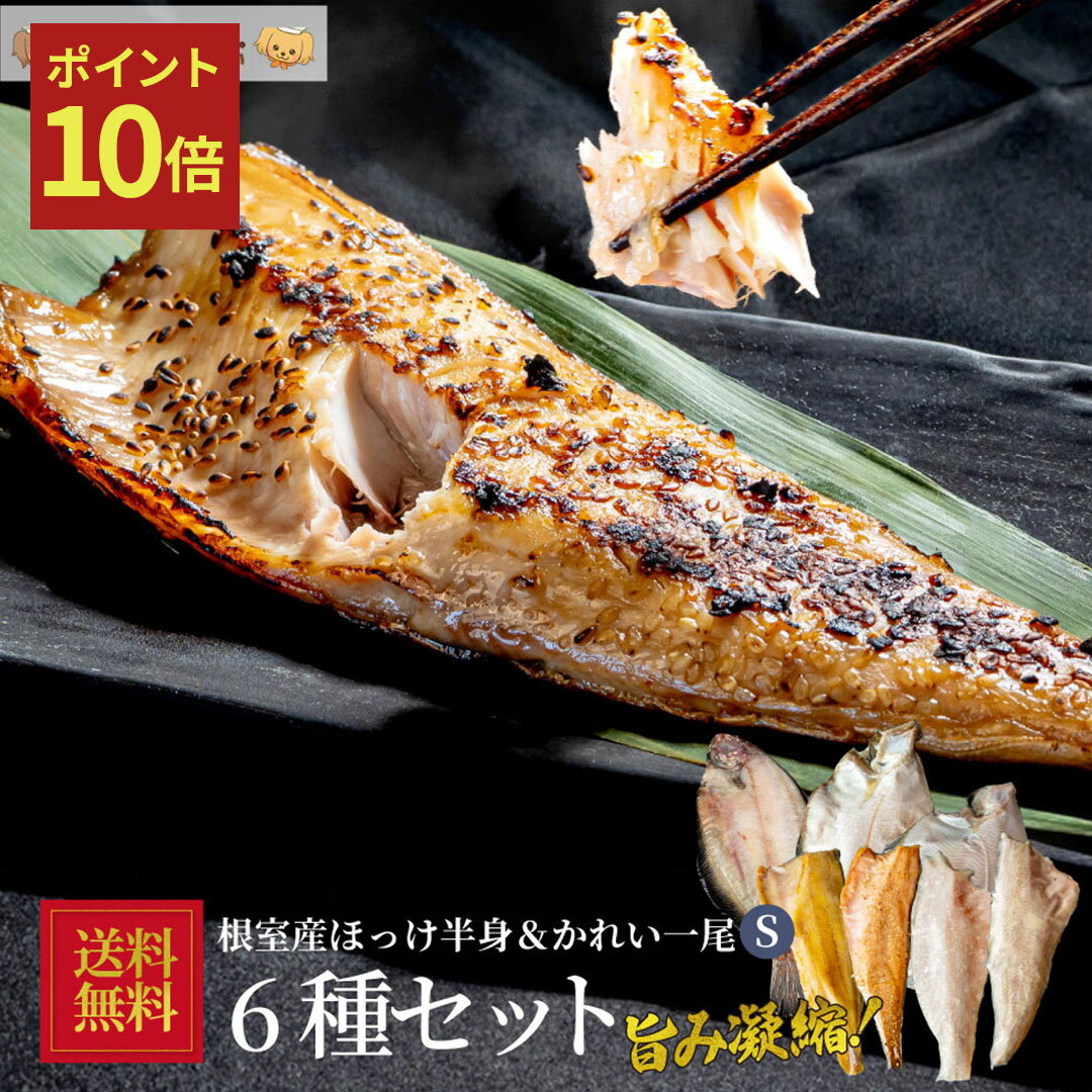 【11/20 20:00～ポイント10倍】北海道根室産干物 ほっけ＆かれい Sサイズ 干物セット6種 6点セット 根..