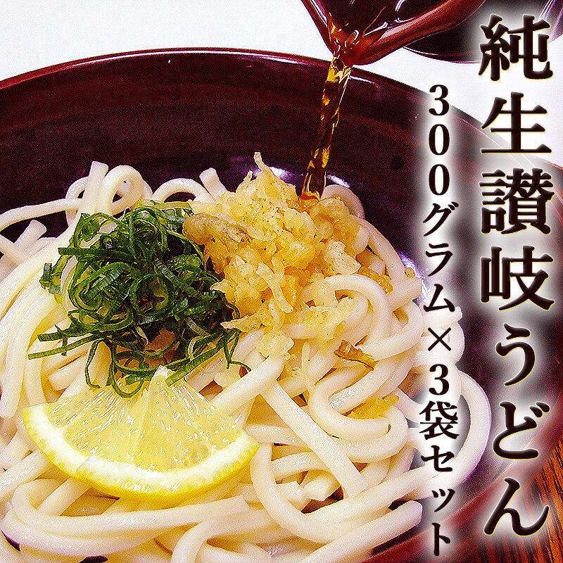 純生 讃岐うどん 300g×3袋セット つ