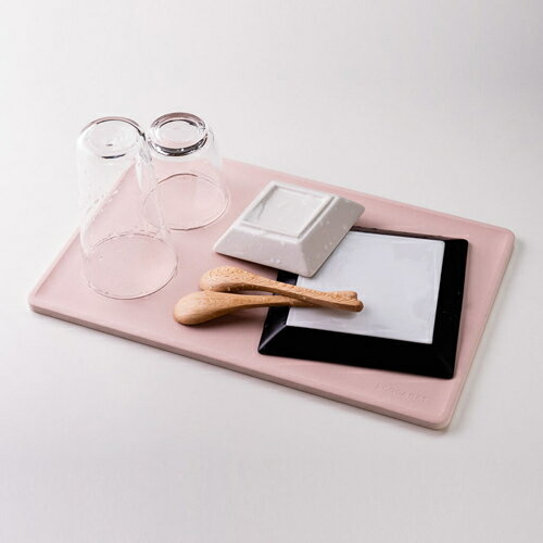 マーナ MARNA エコカラット 水切りトレー K688[ski] 珪藻土の約5倍の吸湿・放湿量 LIXIL 食器 水切り ..