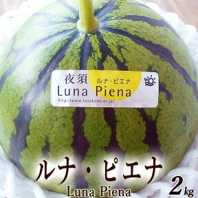 ルナ・ピエナ 約2kg 送料無料 高級すいか 糖度検査済 高知県夜須町産 南国土佐の高級すいか ギフト プレゼント 西瓜 スイカ 国産 産地直送 お中元 内祝い 出産祝い 結婚祝い お祝い お返し ご自宅用