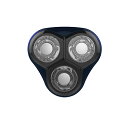 【ブルー】BP-QM3-BU 髭剃り 替刃 メンズシェーバー 電気シェーバー シェーバー替刃 電気シェーバー 電動 防水 丸洗い可 回転式