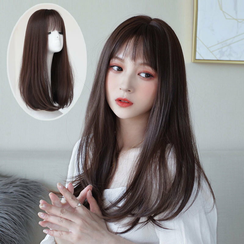 ウィッグ ロング フルウィッグ 自然 セミロング 長い髪 ストレート カール ウィッグ ウェーブ 巻き髪 ロングヘアー 空気感前髪 立体 かつら 送料無料 女装 ロリータ コスプレ かつら wig 小顔 自然 耐熱 黒髪 金髪 長い髪 カール 巻き髪 可愛い 人気 2か月品質保証