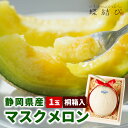 マスクメロン 【1玉桐箱入】メロン 静岡県産 ブランド ブランドメロン 果物 フルーツ ギフト フルーツギフト プレゼント 贈答 贈り物 誕生日 ご挨拶 快気祝い お中元 御中元 夏ギフト ご挨拶 内祝 熨斗 ラッピング メッセージカード 蝶結び