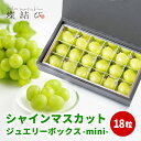 シャインマスカット の ジュエリーボックス - mini - 18粒 マスカット 果物 フルーツ フルーツギフト お中元 御中元 夏ギフト暑中見舞い お取り寄せ お誕生日 内祝 ごほうび 熨斗 ラッピング メッセージカード 高級 蝶結び