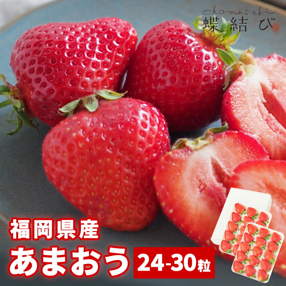【期間限定ポイント5倍】 いちご あまおう 24-30粒 ブランド ブランドイチゴ ブランド苺 苺 果物 福岡 福岡県産 フルーツ ギフト 冬ギフト フルーツギフト プレゼント お取り寄せ ごほうび 結婚 出産 内祝 熨斗 バレンタインデー メッセージカード付 高級 蝶結び