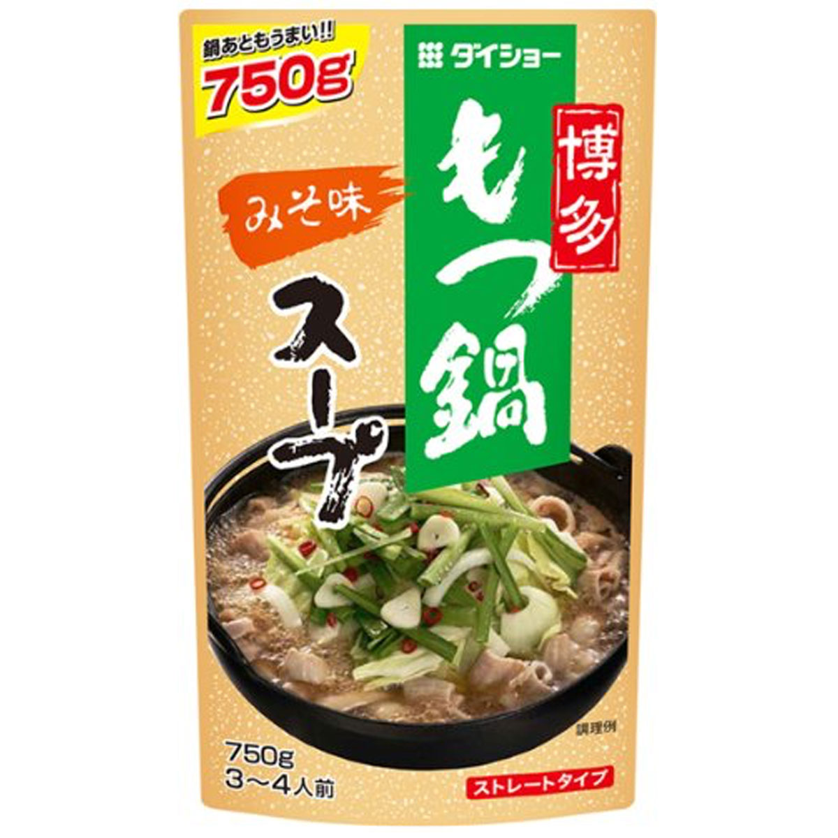 ダイショー 博多もつ鍋スープ みそ味 750g