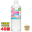 サンガリア 伊賀の天然水 白桃 600mlペットボトル×48本 (24本×2ケース)まとめ買い セット ミネラルウォーター 送料無料(北海道・東北・沖縄除く)