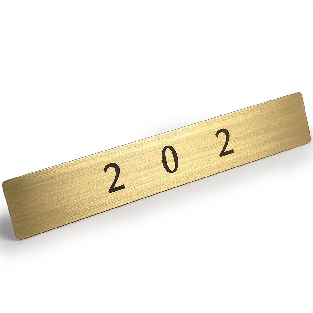 �� LINE��Ͽ��300��OFF �ۿ�� �ɥ� ������ �ץ졼�� �� 202 �� �����ֹ� �롼��ʥ�С� ���ƥå��� ������ 12cm x 2cm