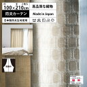 【 レギュラー 防炎 カーテン ベージュ 2倍 3つ山 】 洗濯OK (巾100cm 丈210cm) 両開き 2枚