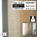 【 レギュラー 防炎 カーテン ベージュ 2倍 3つ山 】 洗濯OK (巾100cm 丈210cm) 両開き 2枚