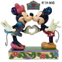 ミッキー&ミニー ウィズ ハートマーク フィギュア プレゼント ギフト グッズ お祝い 人形 置物 ジムショア グッズ Disney Traditions 結...