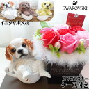 犬 キャバリア ラブラドール 花束 母の日 フラワーギフト 贈り物 ギフト 花 ペット 仏花 お供え 仏壇用お花 お悔み お見舞い フラワーアレンジメント フラワーギフト 枯れない花 誕生日プレゼント ソープフラワー ブレンハイム ルビー 茶色 バラ