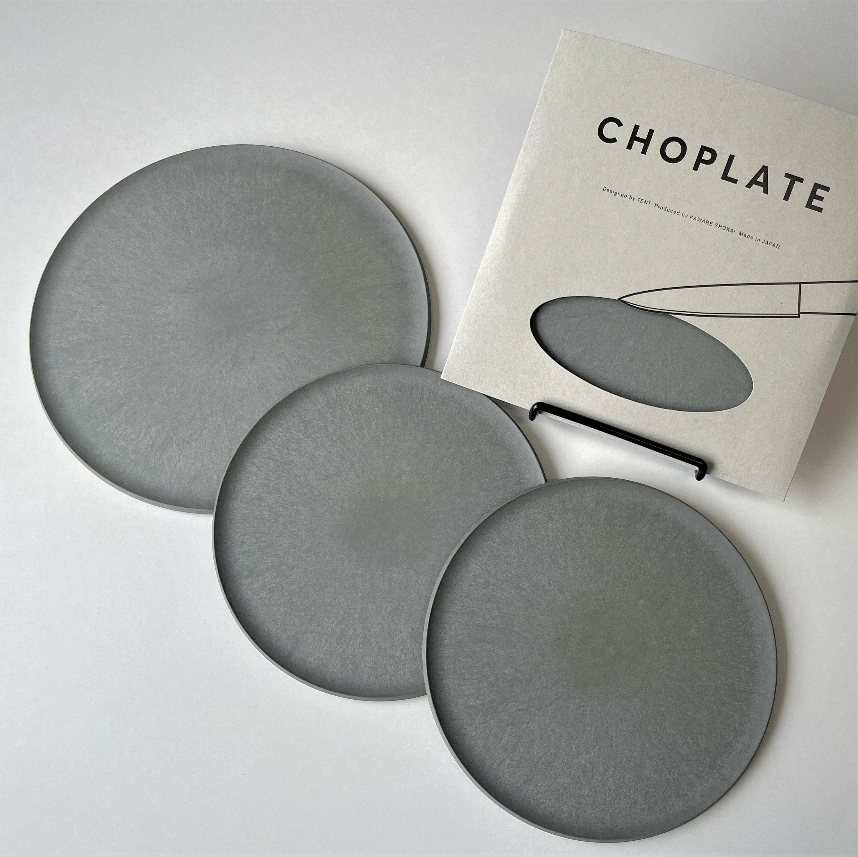 CHOPLATE(174mm)STONEGRAYまな板になるお皿食洗器OK電子レンジOK日本製アウトドア