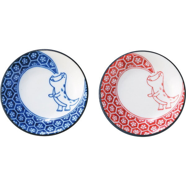 樂天商城 - 江戸っ子恐竜　まめ皿・箸置ペア