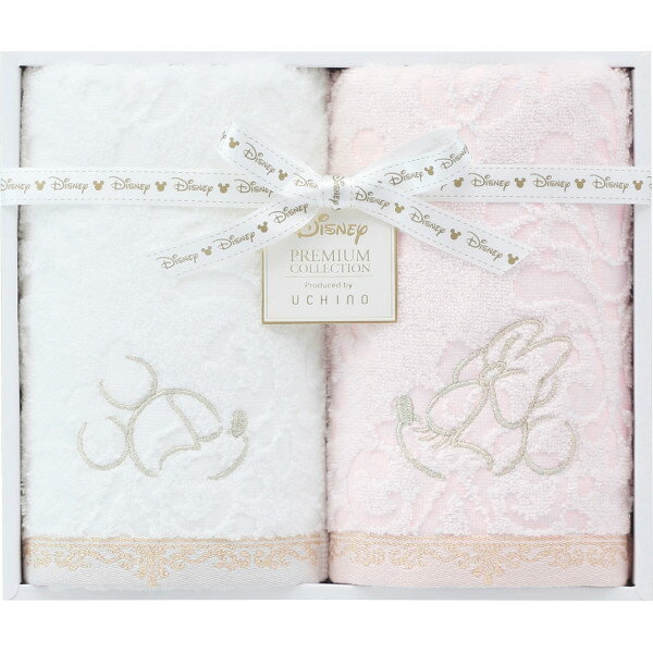 樂天商城 - ディズニー　プレミアム　フェイスタオル2枚セット　ミックス