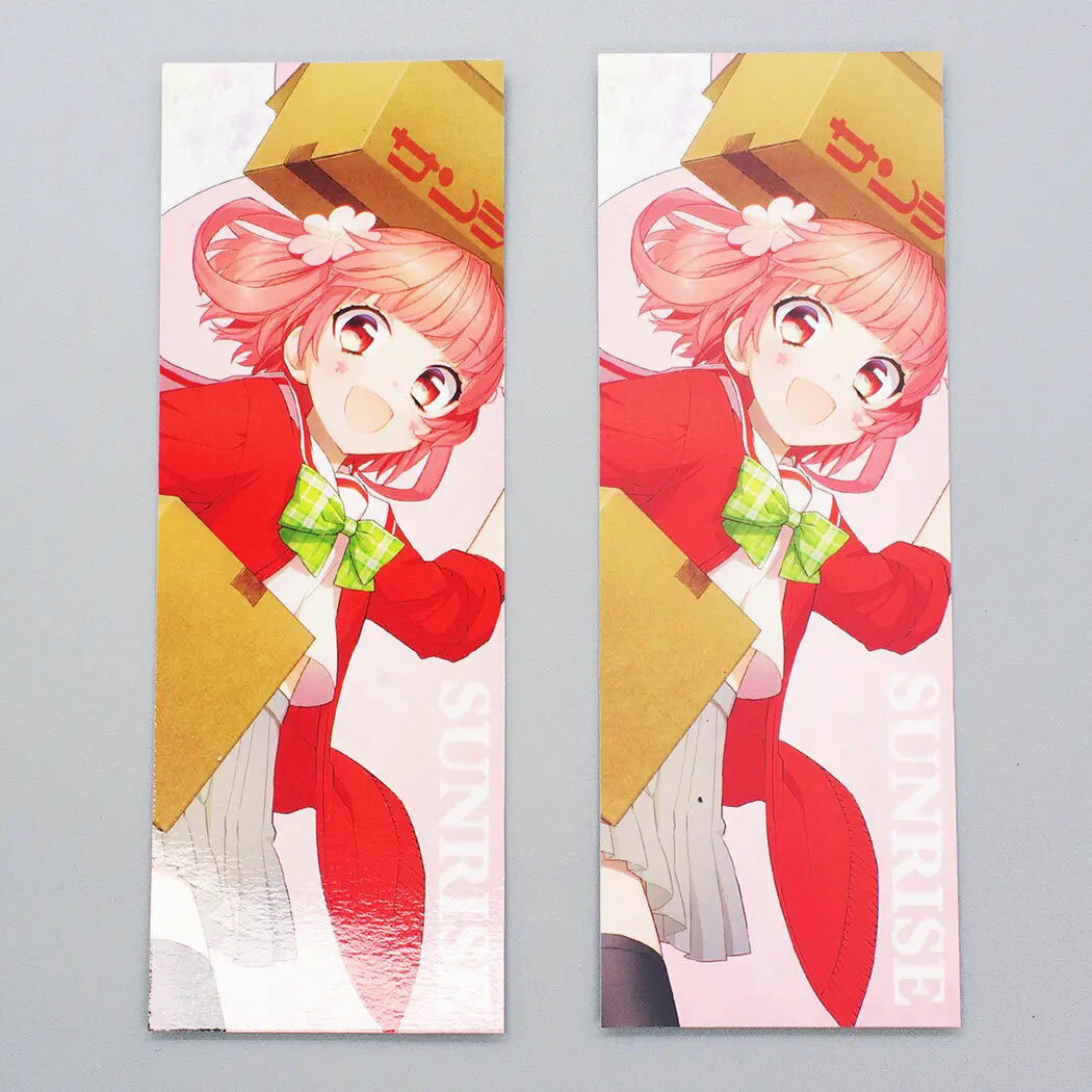 【オリジナル印刷】フルカラーしおり (ブックマーク 栞 事務用品 文具品 プレゼント 記念品 販促品 名入れ 小ロットノベルティ印刷 ブックマーカー)