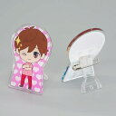 【ノベルティ】【オリジナル印刷】アクリバッジルスタンド/ 台紙印刷無し(キャラクター バッジ 記念品 販促品 )無料テンプレートもございます♪|詳細画像