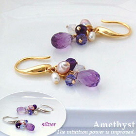 【メール便対応可】訳あり・アウトレット価格☆天然石のしずく ピアス【アメジスト】 レディースピアス/フック/ポスト/キャッチ/スタンド 雑貨小物店 プレゼント ...