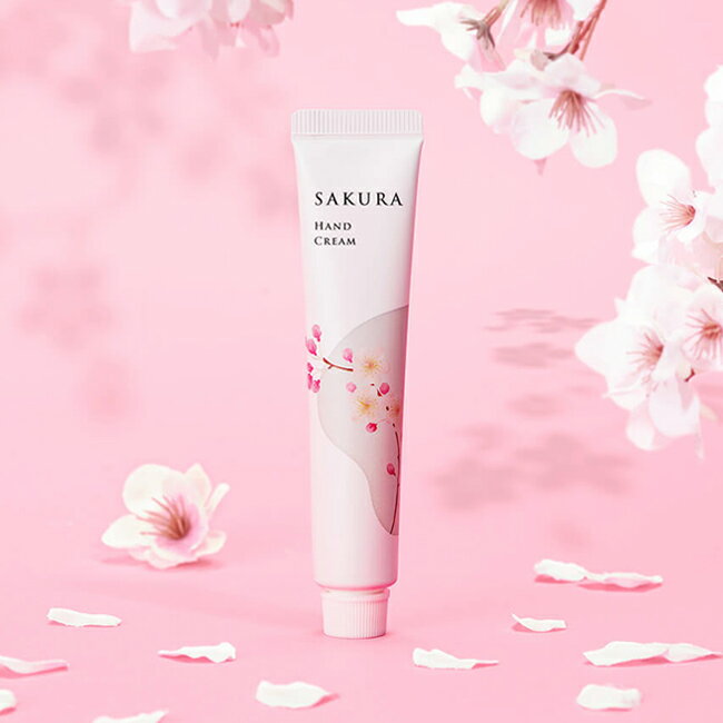 【メール便対応可】サクラらしくSAKURA ハンドクリーム ミニ 20g 低刺激性 乾燥 スキンケア 手荒れ さらさら べたつかない ヘルスケア コスメ ハンド...