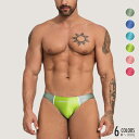 AMORESY アモレシー Oceanus メンズ 水着 極薄 ビキニ 水泳 競パン バイカラー 艶色 ストレッチナイロン ニュアンスカラー くすみ 光沢 ブリーフ サポーター ローライズ ツートン インナー Vパンツ 送料無料