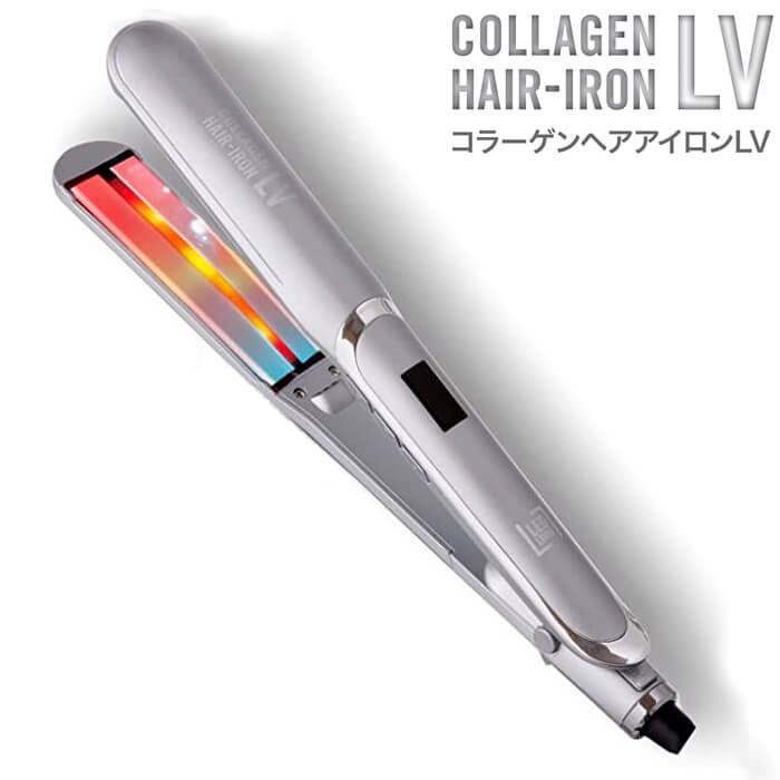 【正規品】コラーゲンヘアアイロンLV【LED LOVER / レッドラバー / ヘアアイロン / トリートメントケア / 60?230℃ / ピンクLED / 黄色LED / 海外利用可能 / オートパワーオフ機能搭載】