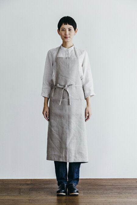 フォグリネンワーク　エプロン fog linen work LKA004-N リネンフルエプロン *ナチュラル*