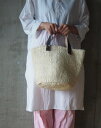 fog linen work IDA105-WH レザーハンドルサイザルバスケット *white*