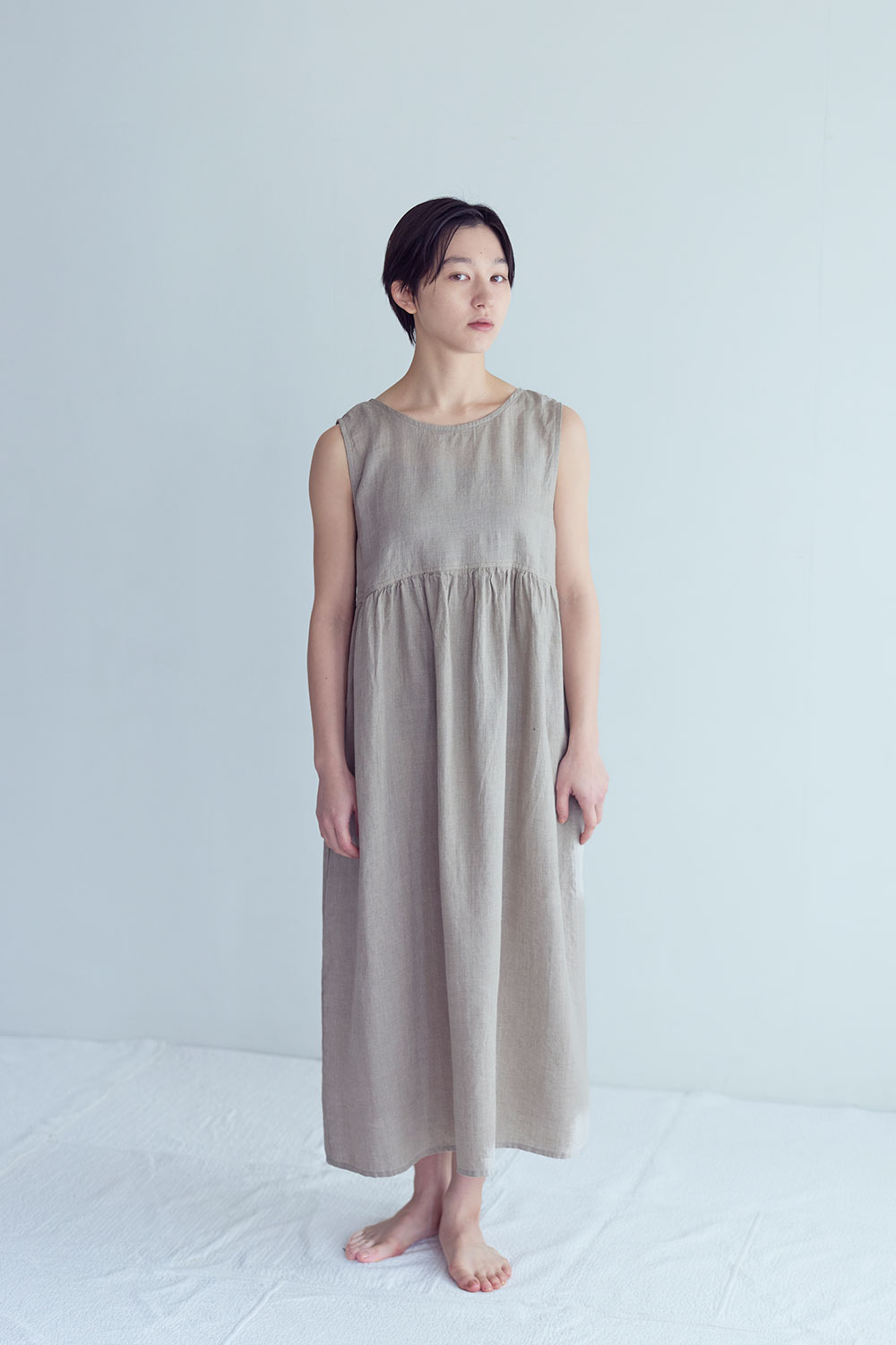 fog linen work LWC041-N ノーラ　ワンピース *ナチュラル*