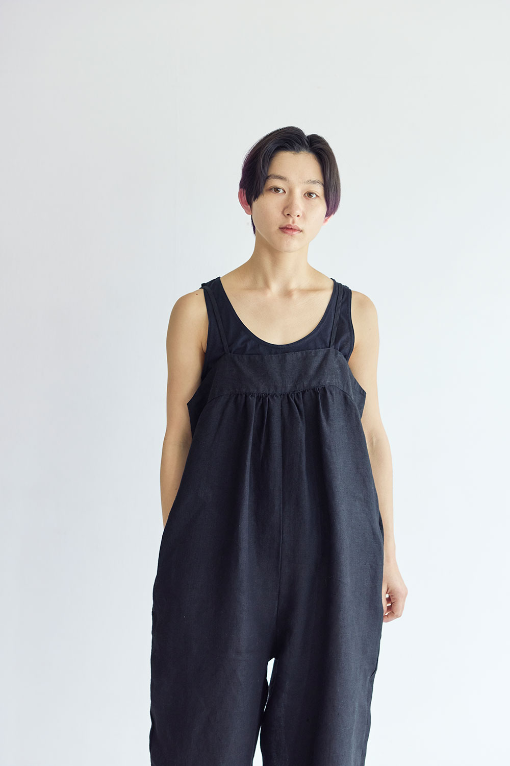 Rakuten - fog linen work LWC043-17 ラナ　サロペット　 *ブラック*
