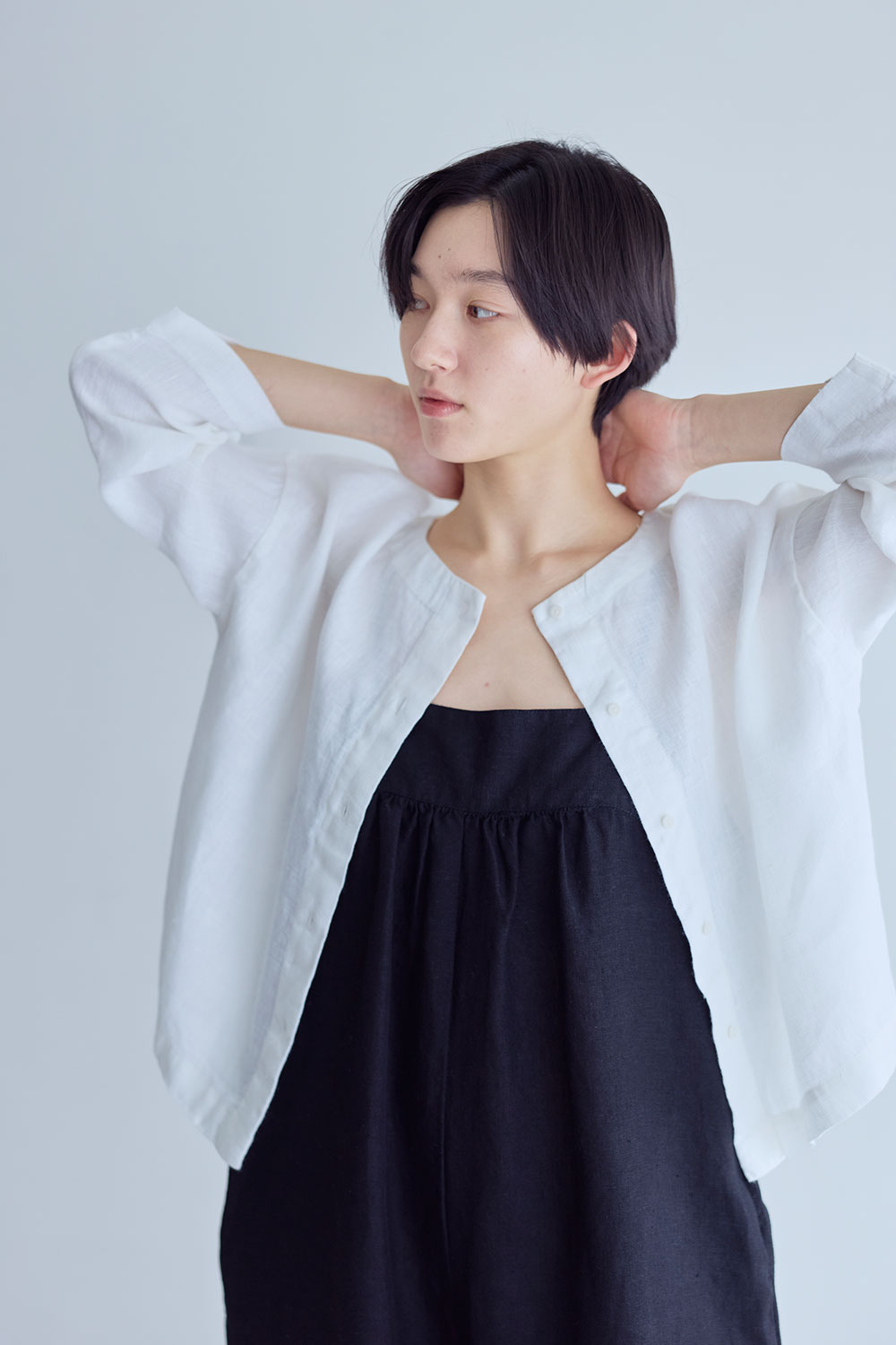 Rakuten - fog linen work LWC045-19 エミール　トップ *ホワイト*