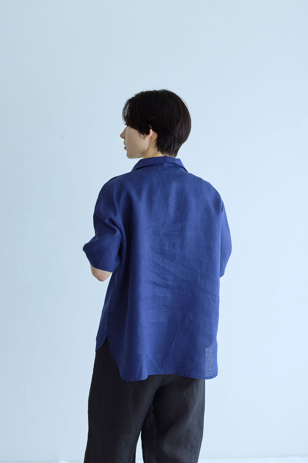 fog linen work LWC047-91 エメル　トップ *ブルーインディゴ* 3