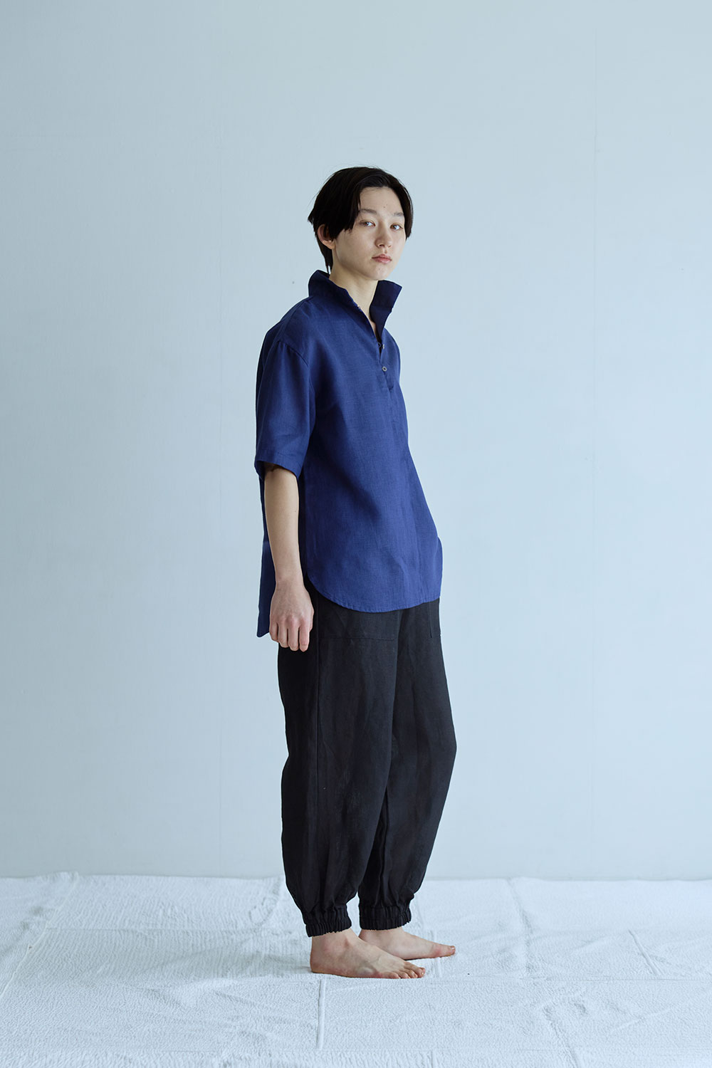 fog linen work LWC047-91 エメル　トップ *ブルーインディゴ* 2