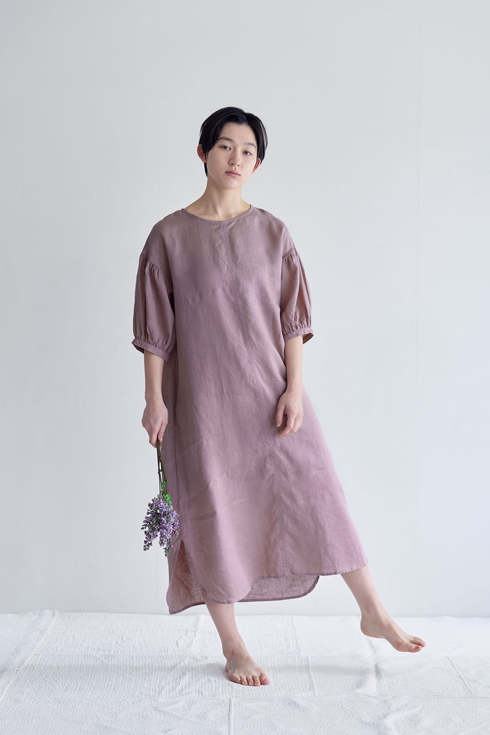 fog linen work LWC053-2067 ドロシー　ワンピース *ローズ*