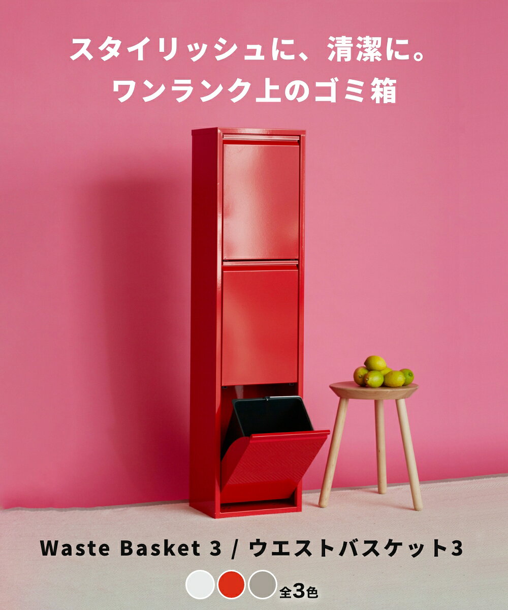 《全3色》DOTTUS ウエストバスケット3 Waste Basket3 分別ゴミ箱 【デザイン雑貨 ゴミ入れ 収納 リビング キッチン ダストボックス インテリア】☆ この商品はメーカーより直送いたします。 [2]