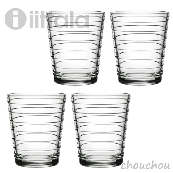 Rakuten - iittala Aino Aalto タンブラー クリア 4ピースセット 220ml アイノ・アアルト 【イッタラ デザイン雑貨 キッチン雑貨 台所 北欧 シンプル フィンランド グラス タンブラー お祝い ギフト プレゼント】