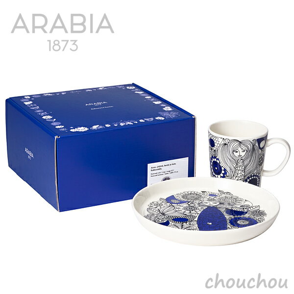 ARABIA ギフトセット マグ＆プレート 19cm セット パストラーリ Pastoraali【アラビア社 iittala イッタラ デザイン雑貨 キッチン雑貨 台所 北欧 フィンランド お祝い シリアル スープ フルーツ プレゼント ティータイム エステリ・トムラ】