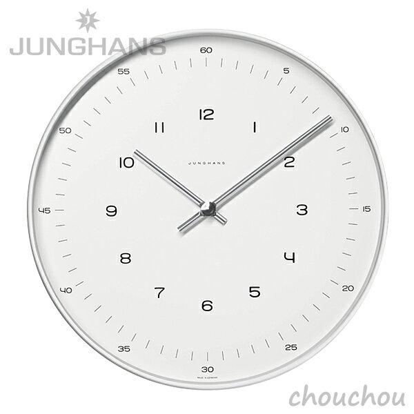《全2種》JUNGHANS Max Bill wall clock 30cm 【ユンハンス マックス・ビル ユングハンス 壁掛け時計 掛け時計 デザイン雑貨 インテリア ウォールクロック シンプル 数字 ライン number/line】 [2]
