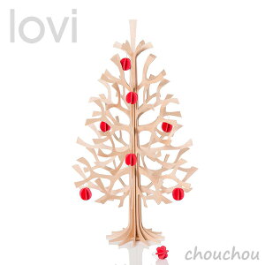 lovi Xmas Tree 30cm＆ミニボール×8個セット クリスマスツリー【ロヴィ オブジェ フィンランド 白樺 バーチ材 リビング デザイン雑貨】