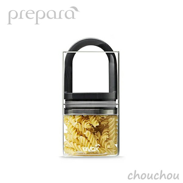 prepara EVAK フードストレージ Mサイズ（ロングハンドル） 【プレパラ イヴァーク エアタイト AIR TIGHT FOOD STORAGE デザイン雑貨 珈琲 キッチン雑貨 食品保存容器 ストッカー キャニスター 24oz 24オンス】